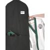 Whitmor Deluxe Zippered Dress Bag, Black(Garment Bag Black)