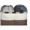 Whitmor Easycare Double Laundry Hamper – Lights and Darks Separator – Java