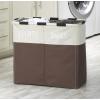 Whitmor Easycare Double Laundry Hamper – Lights and Darks Separator – Java