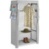 Whitmor Extra-Wide Clothes Closet, 60” with, White Cover(Grey)