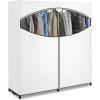 Whitmor Extra-Wide Clothes Closet, 60” with, White Cover(White)