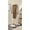 Whitmor Foldable Garment Rack – Rolling Clothes Rack – Adjustable Height – Silver(18 x 34 x 66 in)