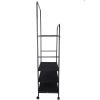 Whitmor Foldable Garment Rack – Rolling Clothes Rack – Adjustable Height – Silver(Black – 30 x 16 x 69 inch)