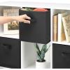 Whitmor, Gray, Collapsible Cubes, 10″ L x 10″ W x 10″ H, Set of 2(Black)