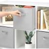 Whitmor, Gray, Collapsible Cubes, 10″ L x 10″ W x 10″ H, Set of 2(Gray)