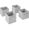 Whitmor, Gray, Collapsible Cubes, 10″ L x 10″ W x 10″ H, Set of 2(Gray)