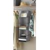 Whitmor Hanging Accessory Shelves 5 Open Sweater Shelves Crosshatch Gray(10.75 x 10 x 35 in)