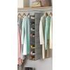 Whitmor Hanging Shoe Shelves – 8 Section – Closet Organizer – Grey(8 Pockets)