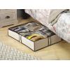 Whitmor Heavy Duty Canvas 12 Section Under Bed Shoe Bag(Canvas)