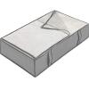 Whitmor Heavy Duty Canvas 12 Section Under Bed Shoe Bag(Gray)