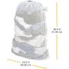 Whitmor Mesh Laundry Bag w/ID Tag White