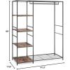 Whitmor Modern Industrial Freestanding Closet Organizer(Grey)