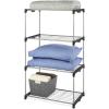 Whitmor Modern Industrial Wardrobe(Silver/Black)