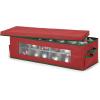 Whitmor Ornament Storage Box 42 Compartments with Outer Pocket for Ornament Hooks