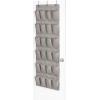 Whitmor Over The Door Shoe Shelves – 26 Sections – Crosshatch Gray(22 inches W x 64 inches H)