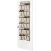 Whitmor Over The Door Shoe Shelves – 26 Sections – Crosshatch Gray(24 Pocket)