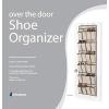 Whitmor Over The Door Shoe Shelves – 26 Sections – Crosshatch Gray(24 Pocket)