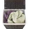 Whitmor Rattique Laundry Hamper with Lid and Removable Liner – Espresso(Espresso)