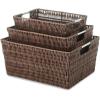 Whitmor Rattique Storage Baskets – Grey (3 Piece Set)(Java)