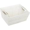 Whitmor Rattique Storage Baskets – Grey (3 Piece Set)(White)