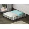 Whitmor Rolling White Wire Underbed Cart(WHITE WIRE)