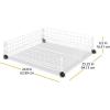 Whitmor Rolling White Wire Underbed Cart(WHITE WIRE)