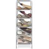 Whitmor Spacemaker Shoe Tower, 5-Tier, Gray