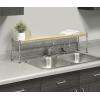 Whitmor Supreme Wood & Chrome Sink Shelf(6.6″D x 35.8″W x 9.2″H)