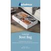 Whitmor Underbed Boot Bag, 4 Section, White(White)