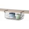 Whitmor White Wire Shelf Basket(Black)