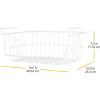 Whitmor White Wire Shelf Basket(White)