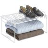 Whitmor Wire Grid Stacking Shelf Small, White(1-TIER  10″L x 16″W x 8″H)