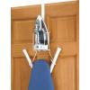 Whitmor Wire Over The Door Ironing Caddy – Iron and Ironing Board Storage Organizer,White