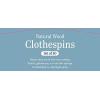 Whitmor Wood Natural Clothespins, S/100,6026-868(Natural)
