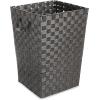 Whitmor Woven Strap Laundry Hamper Espresso 15x15x20(Espresso)