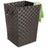 Whitmor Woven Strap Laundry Hamper Espresso 15x15x20(Espresso)