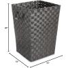 Whitmor Woven Strap Laundry Hamper Espresso 15x15x20(Espresso)