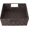 Whitmor Woven Strap Shelf Storage Tote Basket – Java 13 by 15 by 5″(Espresso)