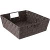 Whitmor Woven Strap Shelf Storage Tote Basket – Java 13 by 15 by 5″(Espresso)