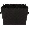 Whitmor Woven Strap Storage Tote Basket – Espresso , Large(Black)