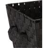 Whitmor Woven Strap Storage Tote Basket – Espresso , Large(Black)