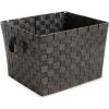 Whitmor Woven Strap Storage Tote Basket – Espresso , Large(Espresso)