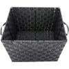 Whitmor Woven Strap Tote Savvy Gray Medium