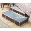 Whitmor Zippered Underbed Bags Java Set of 2 Pieces