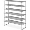 Whitmor 10 Tier Shoe Tower, 50 Pair, Chrome(6-tier gunmetal Gray)