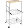 Whitmor 3 Tier Rolling Laundry Cart 8.50×26.0x31.0(16 x 22.5 x 34 inches)