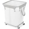 Whitmor 3-Section Industrial Laundry Sorter, White(Large)
