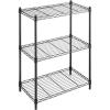 Whitmor 3-Wire Shelving Unit, Metal Storage Shelves, Easy Assembly Home Organizer for Pantry, Kitchen, Garage, Plant(3-tier  23″l X 13″w X 30″h)