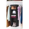 Whitmor 5 Section Closet Organizer – Hanging Shelves with Sturdy Metal Frame(Black)