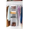 Whitmor 5 Section Closet Organizer – Hanging Shelves with Sturdy Metal Frame(White)
